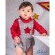 Babiné Invierno Conjunto bebé niño con Peto con Estrella