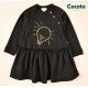 Cocote Invierno Vestido niña Negro Bombilla