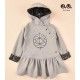José Varón Invierno Vestido niña Felpa Gris