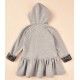 José Varón Invierno Vestido niña Felpa Gris