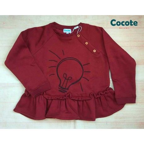 Cocote Winter Girl Wine Sweatshirt Bulb