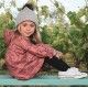 Jose Varon Winter Girl Dress Smiley Faces High Waist