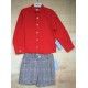 Babine Winter Boy Red Set and Gray Squares