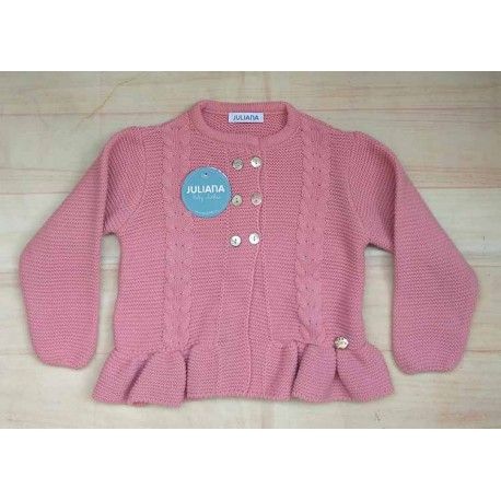 Juliana Winter Baby Girl Pink Jacket with Ruffle
