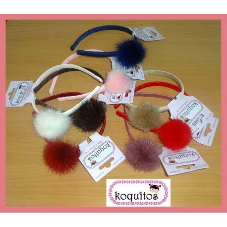 Koquitos Girl Diadems Pompom