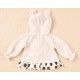 Jose Varon Winter Baby Girl White Sweatshirt with Spots