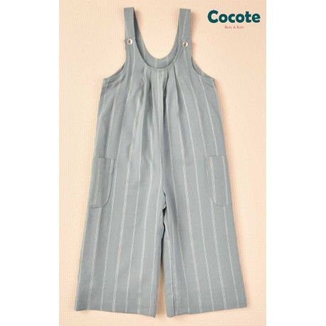 Cocote Winter Girl Green Romper with Stripes