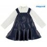 Mayoral Winter Baby Girl Set Overalls and T-Shirt