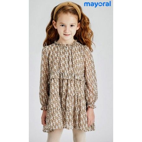 Mayoral Winter Girl Dress Foxes
