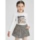 Mayoral Invierno Falda Pantalón niña Camel Florecitas