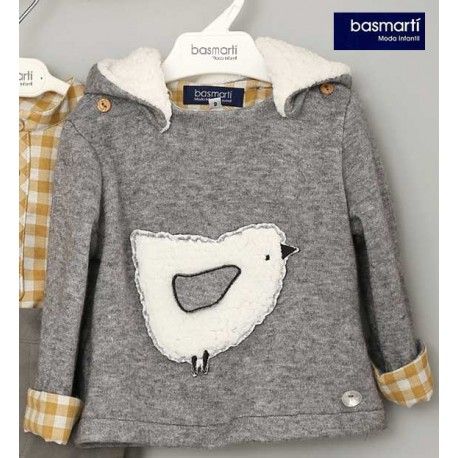 Basmartí Invierno Jersey bebé niño Ciclamen Pollito