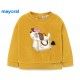 Mayoral Winter Baby Girl Ocher Sweatshirt Puppy