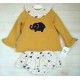 Blanca Valiente Winter Baby Girl Set Elephant