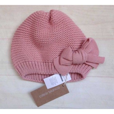 César Blanco Invierno Gorro niña Pastel