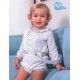 DBB Collection Winter Baby Boy Beige Set Gray Stripes