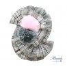 Miranda Winter Girl Squared Pin with Pompons