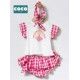 Coco Acqua Verano Conjunto bebé niña Princesa Vichy Fucsia