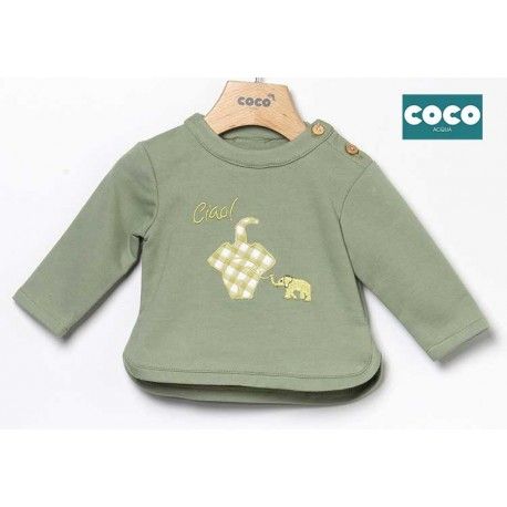 Coco Acqua Summer Baby Boy Sweatshirt Elephants