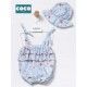 Coco Acqua Summer Baby Girl Romper Conches
