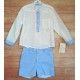 DBB Collection Verano Conjunto niño Blanco y Azul