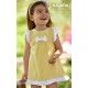Juliana Verano Vestido bebé niña Amarillo con Encaje