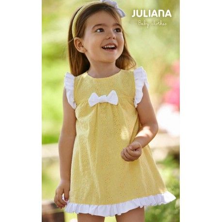 Juliana Summer Baby Girl Yellow Dress