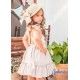 Babiné Summer Girl Camel Dress with Guipure Lace
