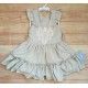 Babiné Verano Vestido niña Guipur Corte Cintura Beige