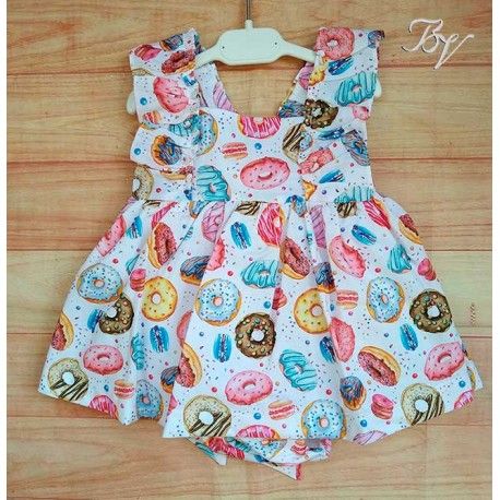 Blanca Valiente Verano Jesusito bebé niña Donuts