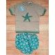 Juliana Verano Conjunto bebé niño Estrella de Mar Hoja