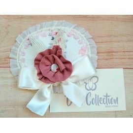 DBB Collection Verano Pinza niña Blanca y Rosa