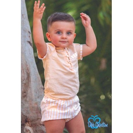 DBB Collection Summer Baby Boy Yellow Set with Stripes