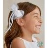 Abel&Lula Girl Pin Double Tie White