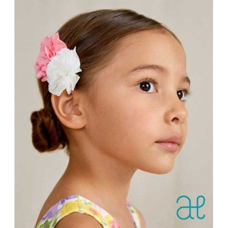 Abel&Lula Girl Pin Flowers Ceremony Pink