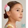 Abel&Lula Girl Pin Flowers Ceremony Pink