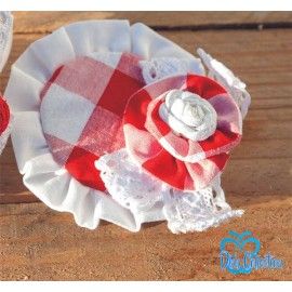 DBB Collection Verano Pinza niña Blanca y Roja