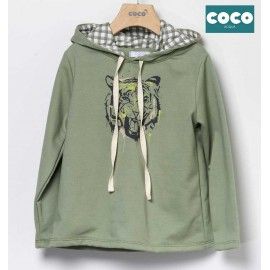 Coco Acqua Verano Sudadera niño Verde Tigre