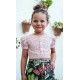 Cocote Summer Girl Set Squares and Feathers