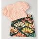 Cocote Verano Conjunto niña Cuadros y Plumas