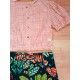 Cocote Summer Girl Set Squares and Feathers