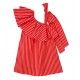 Eve Children Verano Vestido niña Rayas Coral