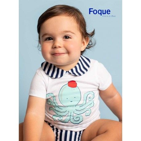 Foque Summer Baby Boy Set Octopus