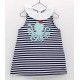 Foque Summer Girl Dress Octopus and Stripes