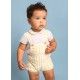 Foque Verano Peto bebé niño Rayas Amarillas
