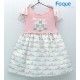 Foque Verano Vestido niña Rosa Casita
