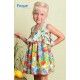 Foque Verano Vestido niña Estampado Flores Tirantes a Rayas