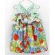 Foque Verano Vestido niña Estampado Flores Tirantes a Rayas