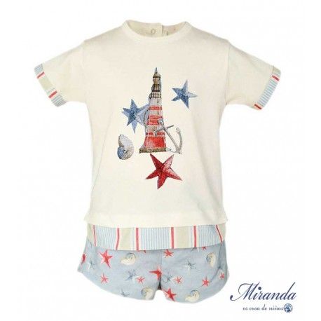 Miranda Verano Conjunto bebé niño Faro
