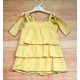 Eve Children Verano Vestido niña Amarillo Volantes