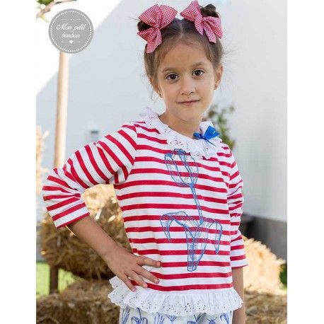 Mon Petit Bonbon Summer Girl Sweatshirt Tulip